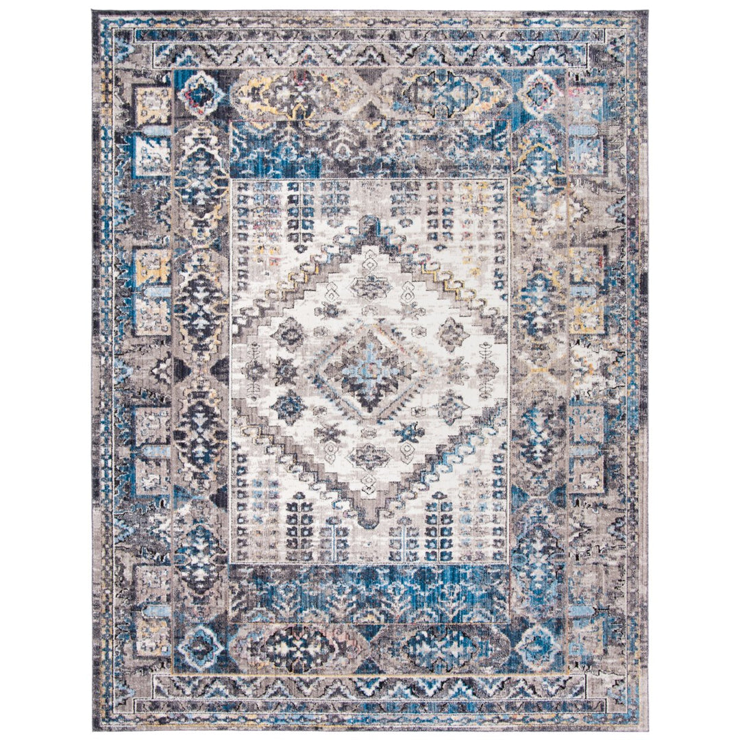 SAFAVIEH Bristol Collection BTL363A Cream / Grey Rug Image 7