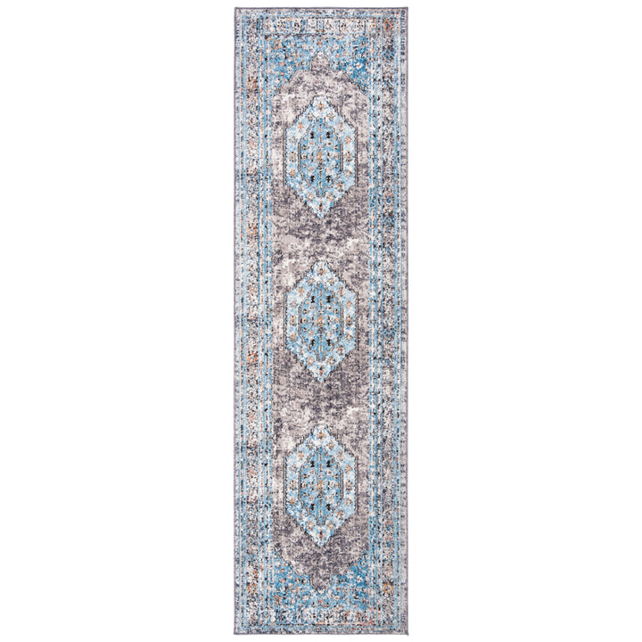 SAFAVIEH Bristol Collection BTL366F Grey / Blue Rug Image 5