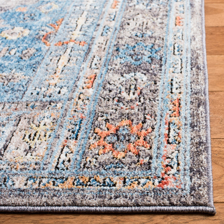 SAFAVIEH Bristol Collection BTL366F Grey / Blue Rug Image 7