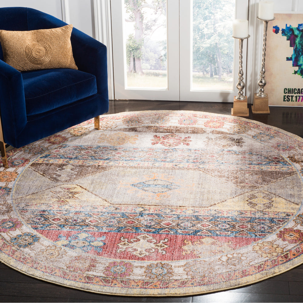 SAFAVIEH Bristol Collection BTL358M Multi Rug Image 2