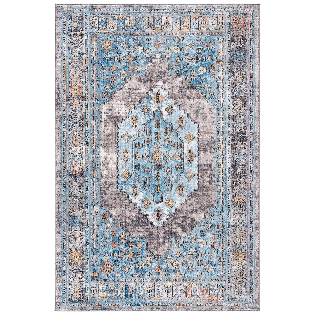 SAFAVIEH Bristol Collection BTL366F Grey / Blue Rug Image 10