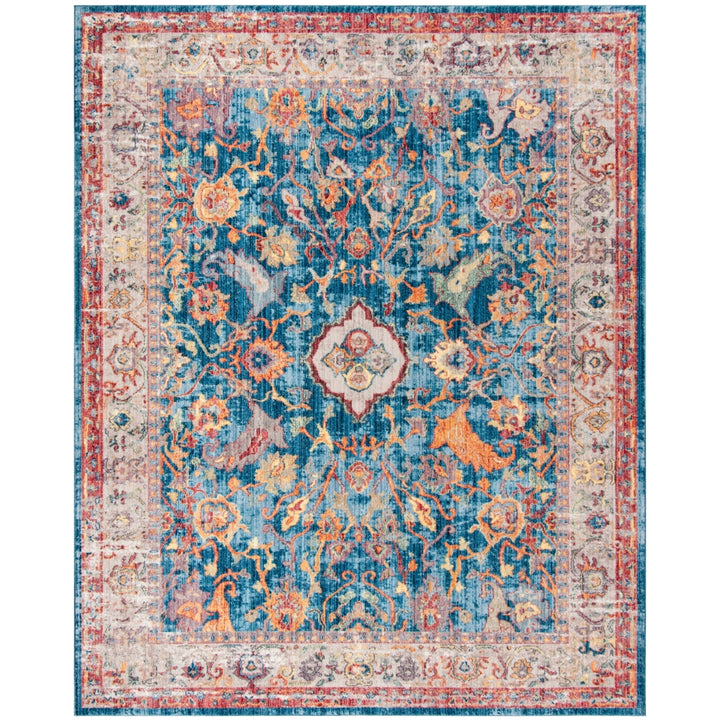 SAFAVIEH Bristol Collection BTL361C Blue / Light Grey Rug Image 1