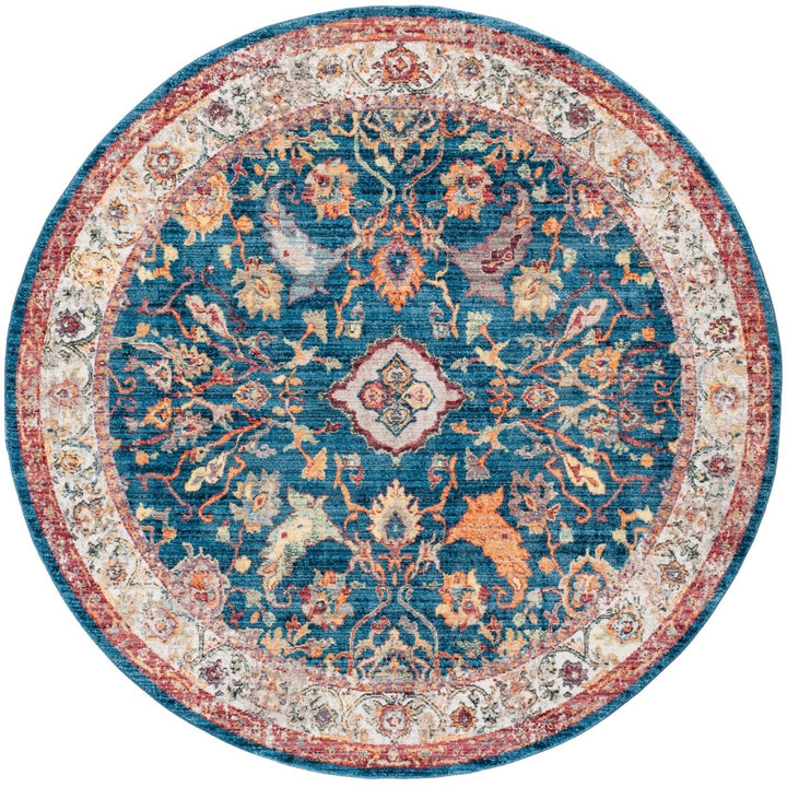 SAFAVIEH Bristol Collection BTL361C Blue / Light Grey Rug Image 4