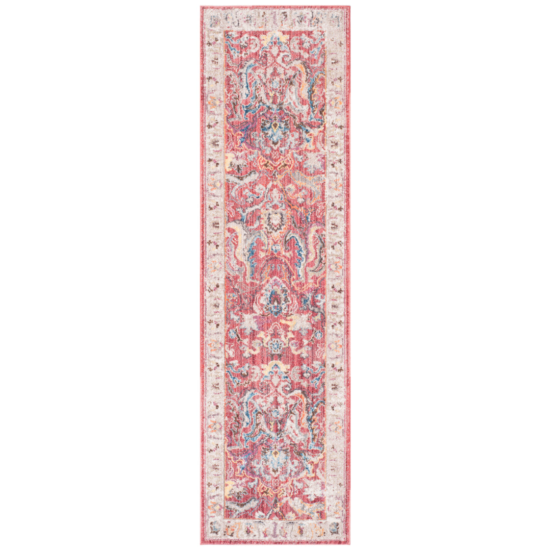 SAFAVIEH Bristol Collection BTL357R Rose / Light Grey Rug Image 5