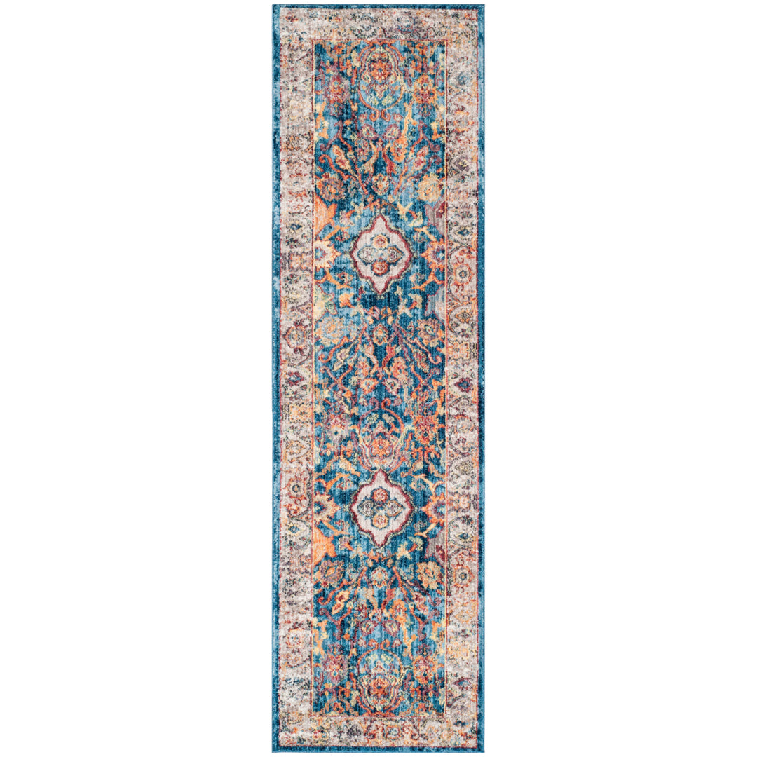 SAFAVIEH Bristol Collection BTL361C Blue / Light Grey Rug Image 5