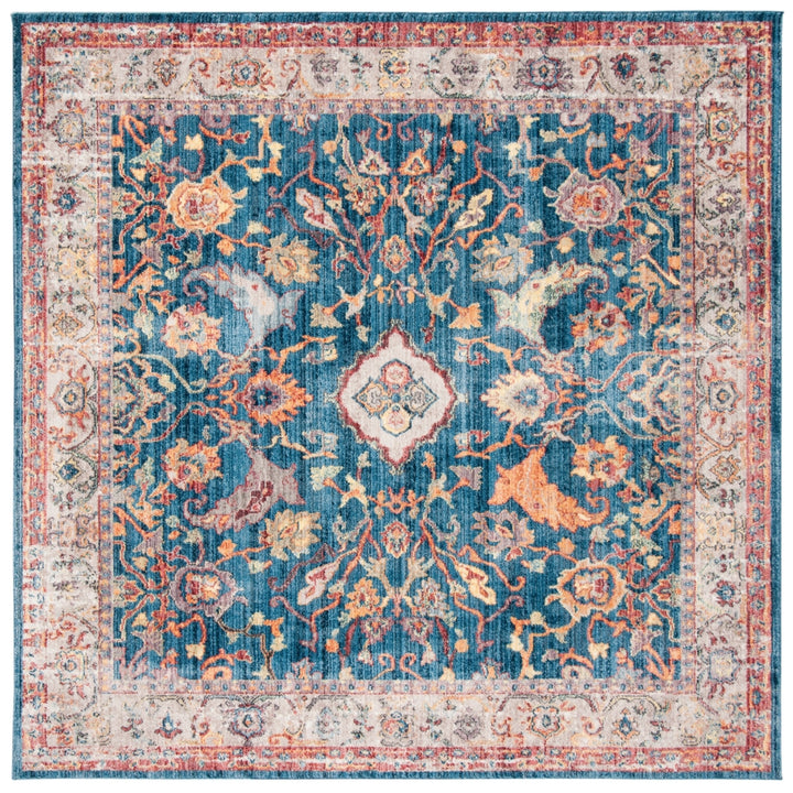 SAFAVIEH Bristol Collection BTL361C Blue / Light Grey Rug Image 6