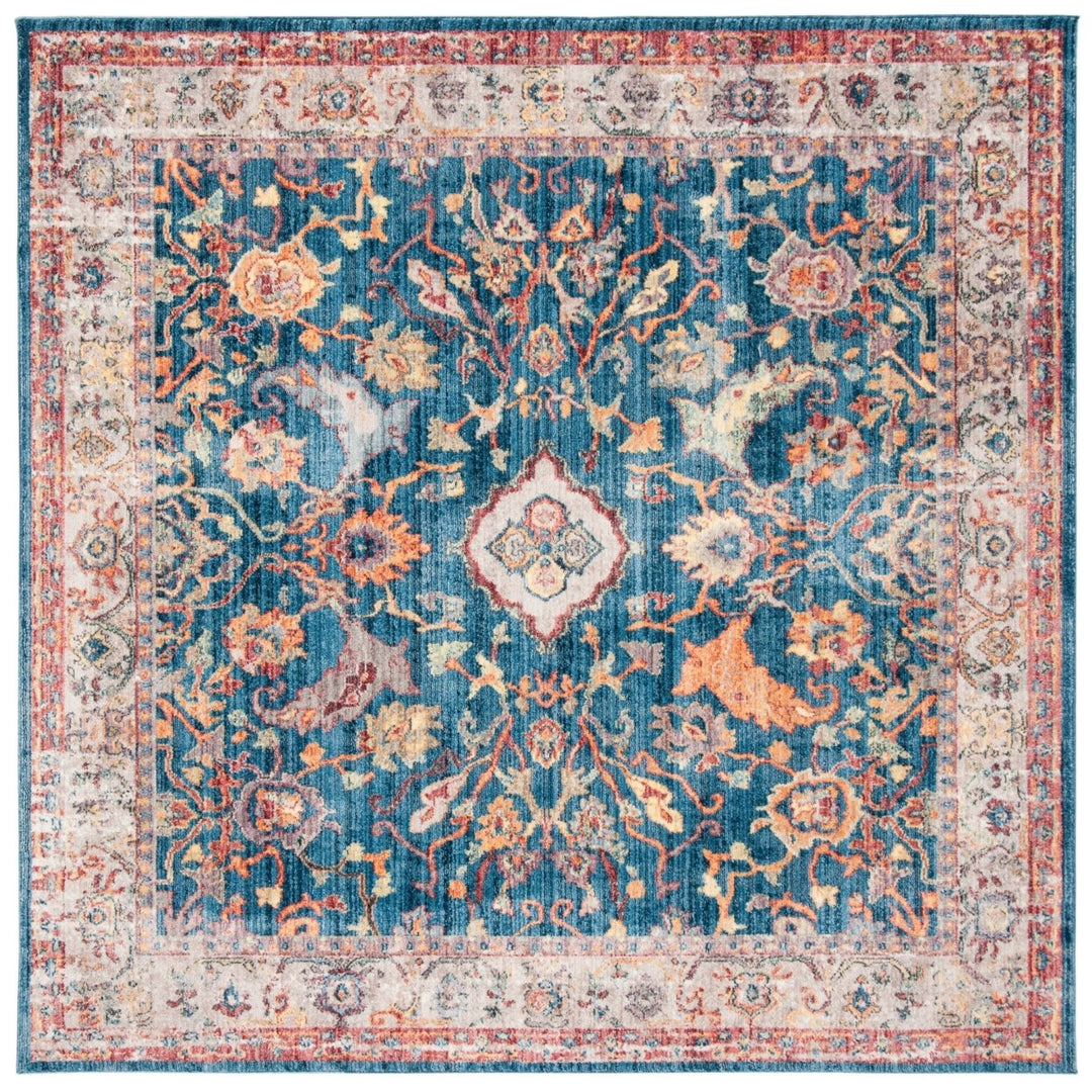 SAFAVIEH Bristol Collection BTL361C Blue / Light Grey Rug Image 1