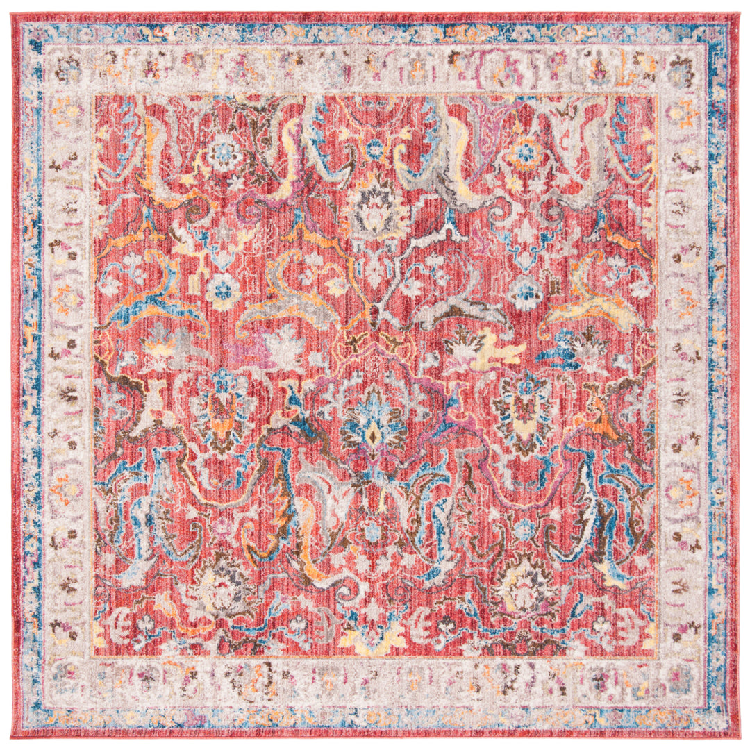 SAFAVIEH Bristol Collection BTL357R Rose / Light Grey Rug Image 6