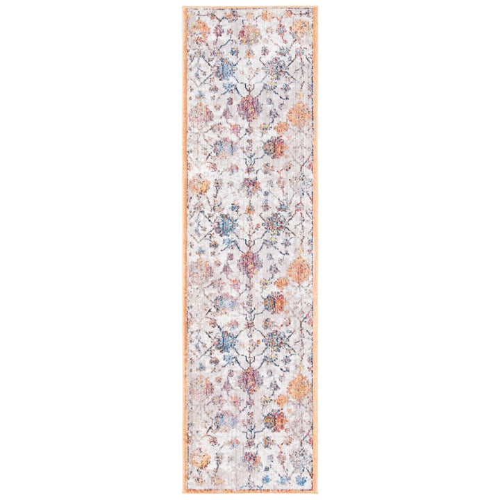 SAFAVIEH Bristol Collection BTL444F Grey / Orange Rug Image 1