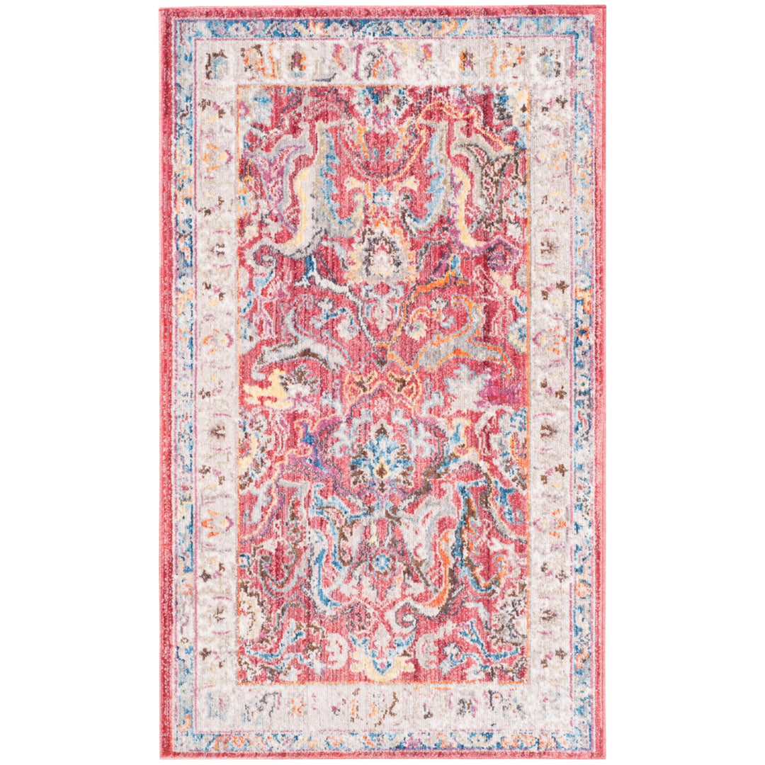 SAFAVIEH Bristol Collection BTL357R Rose / Light Grey Rug Image 8