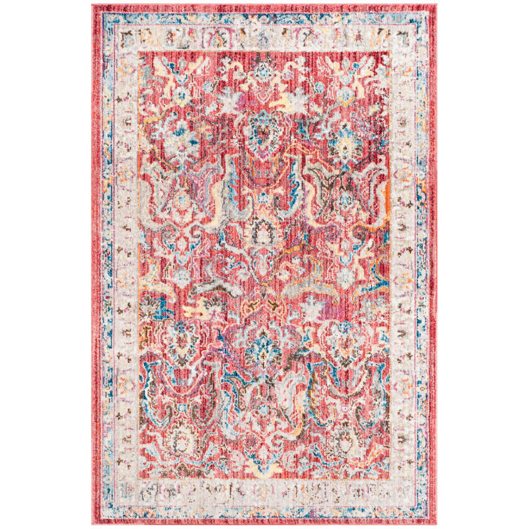 SAFAVIEH Bristol Collection BTL357R Rose / Light Grey Rug Image 9