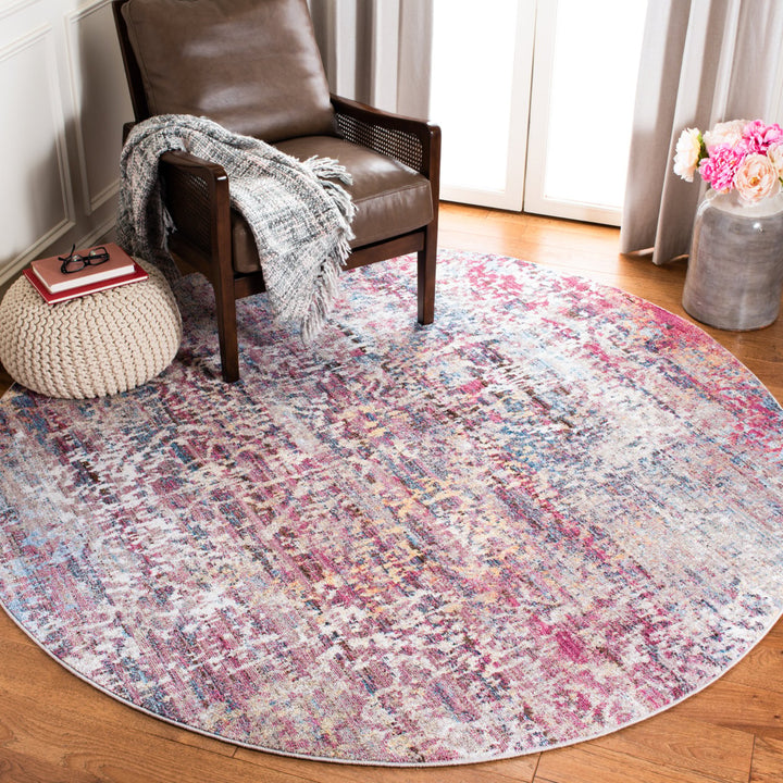 SAFAVIEH Bristol Collection BTL485U Pink / Multi Rug Image 2