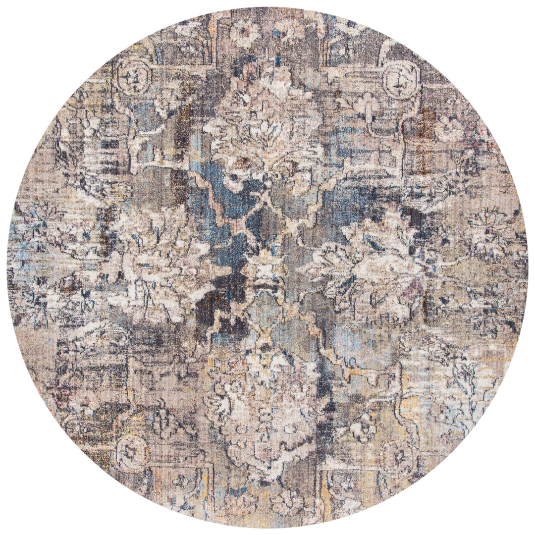 SAFAVIEH Bristol Collection BTL487L Blue / Grey Rug Image 4