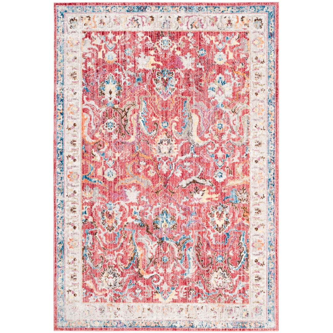 SAFAVIEH Bristol Collection BTL357R Rose / Light Grey Rug Image 10