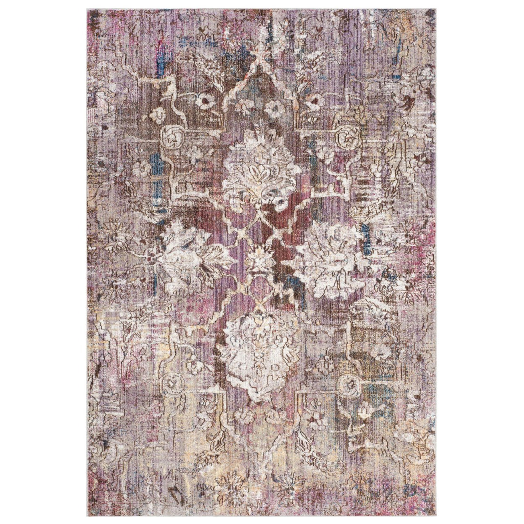 SAFAVIEH Bristol Collection BTL487U Pink / Grey Rug Image 1