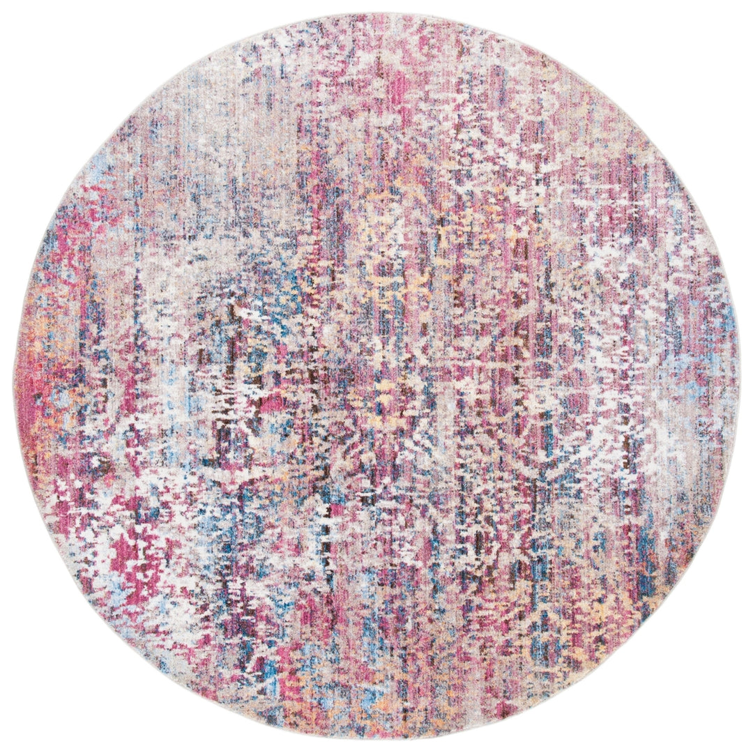 SAFAVIEH Bristol Collection BTL485U Pink / Multi Rug Image 4