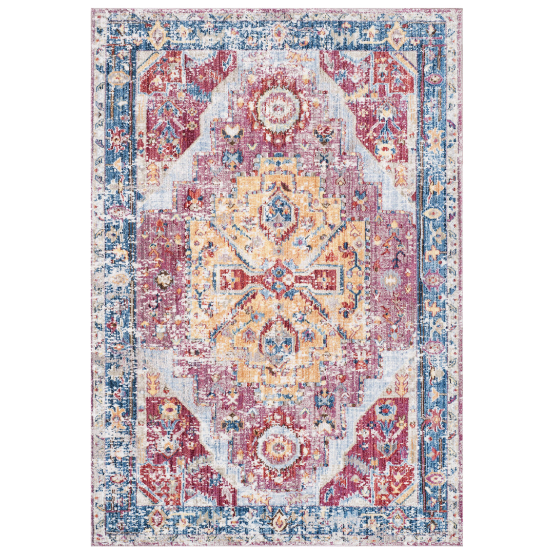 SAFAVIEH Bristol Collection BTL488S Red / Blue Rug Image 1