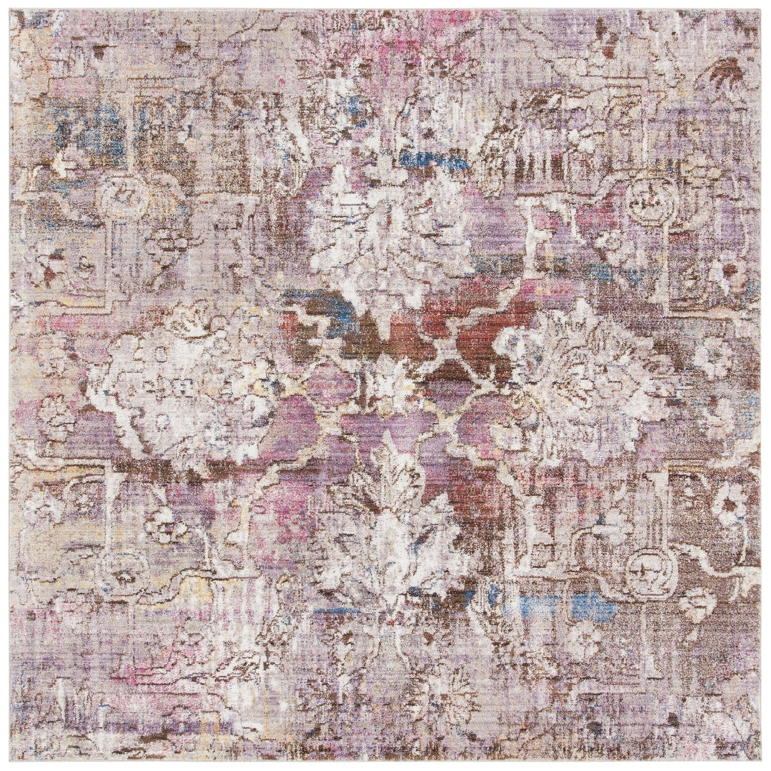 SAFAVIEH Bristol Collection BTL487U Pink / Grey Rug Image 6