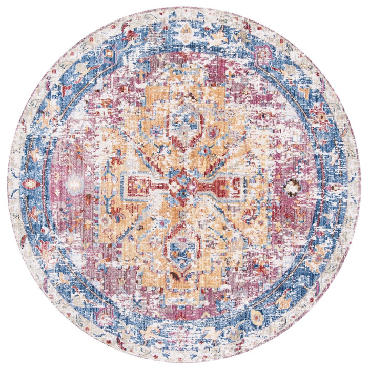 SAFAVIEH Bristol Collection BTL488S Red / Blue Rug Image 4