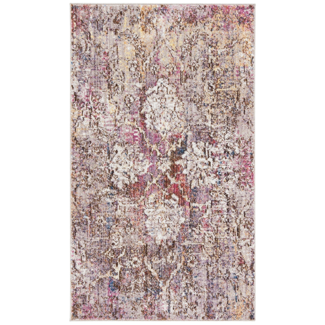 SAFAVIEH Bristol Collection BTL487U Pink / Grey Rug Image 8