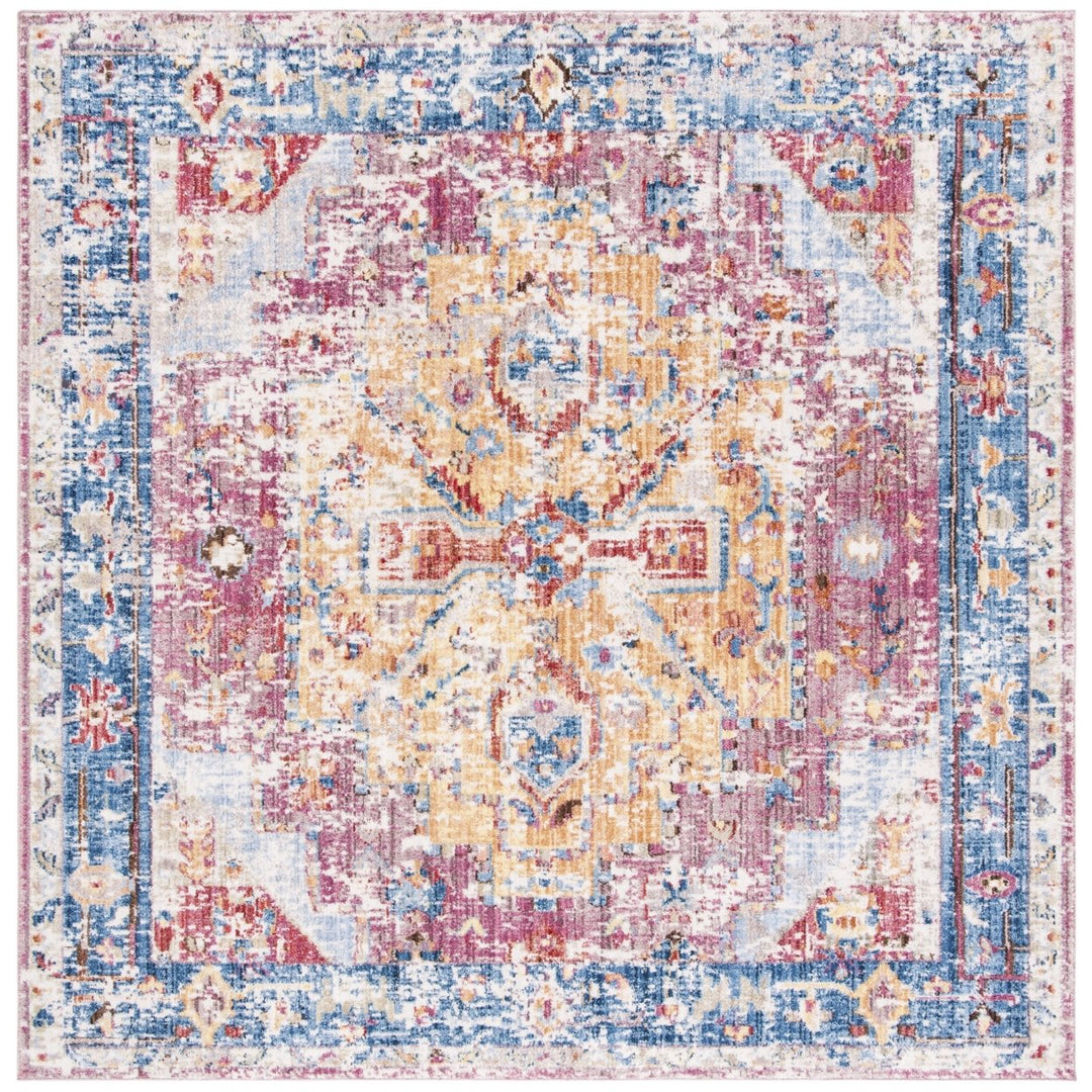 SAFAVIEH Bristol Collection BTL488S Red / Blue Rug Image 1