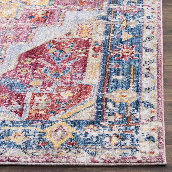 SAFAVIEH Bristol Collection BTL488S Red / Blue Rug Image 7