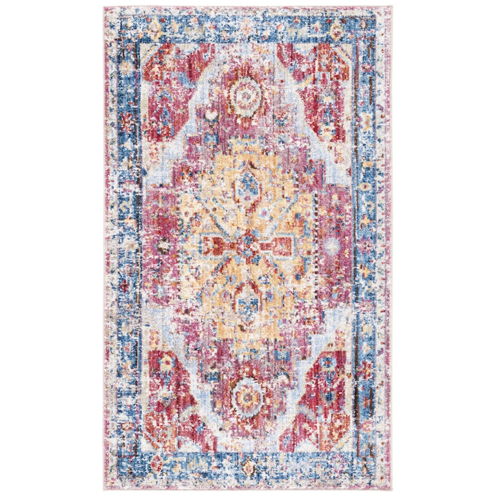 SAFAVIEH Bristol Collection BTL488S Red / Blue Rug Image 8