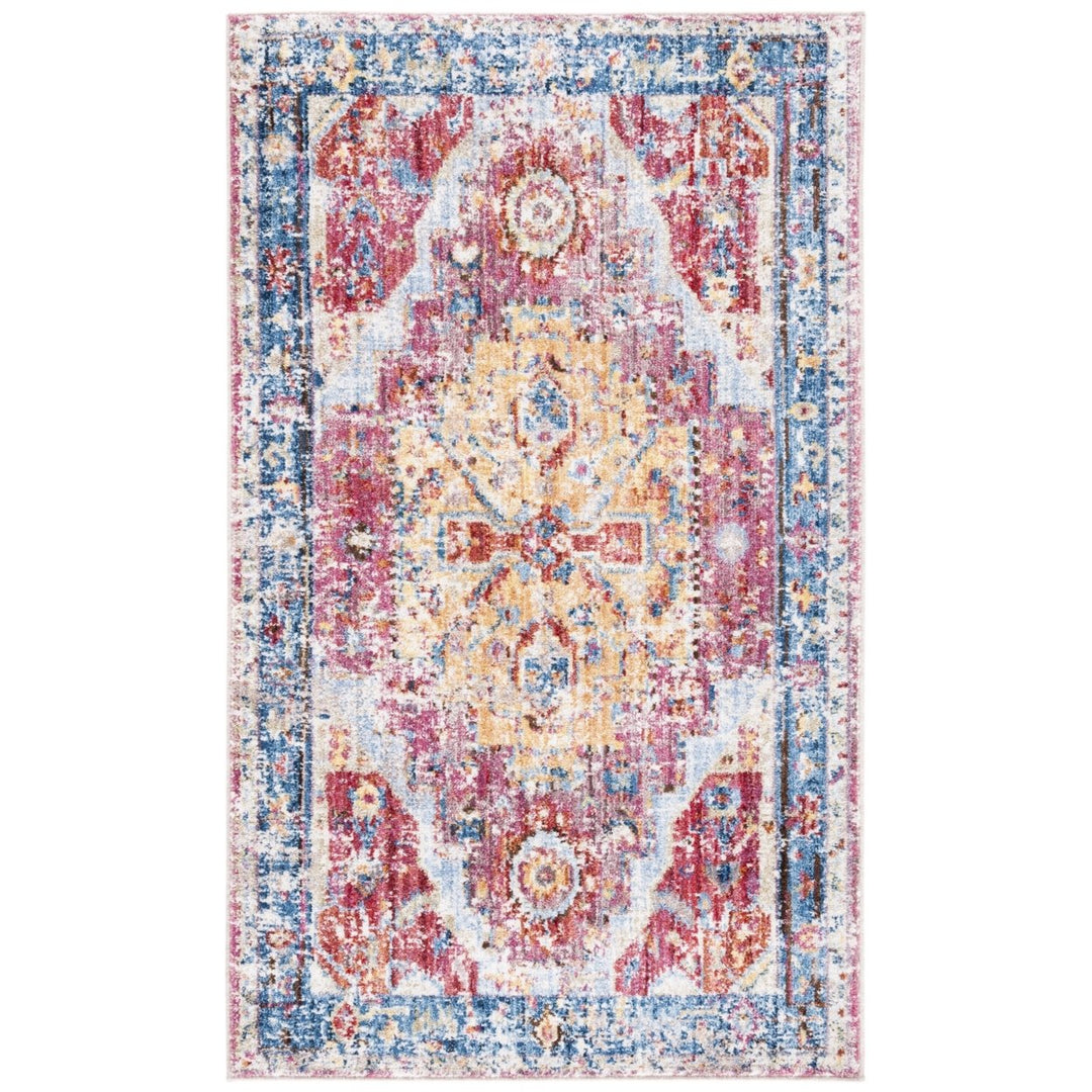 SAFAVIEH Bristol Collection BTL488S Red / Blue Rug Image 1