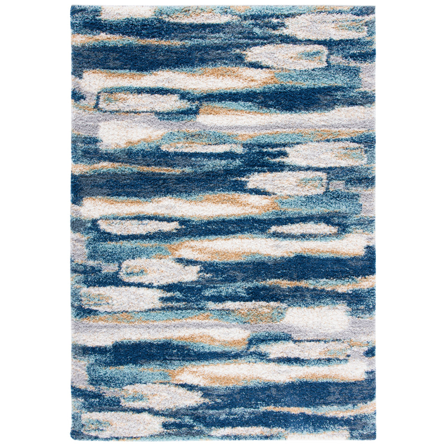SAFAVIEH Calista Collection CAL108M Blue / Ivory Rug Image 1