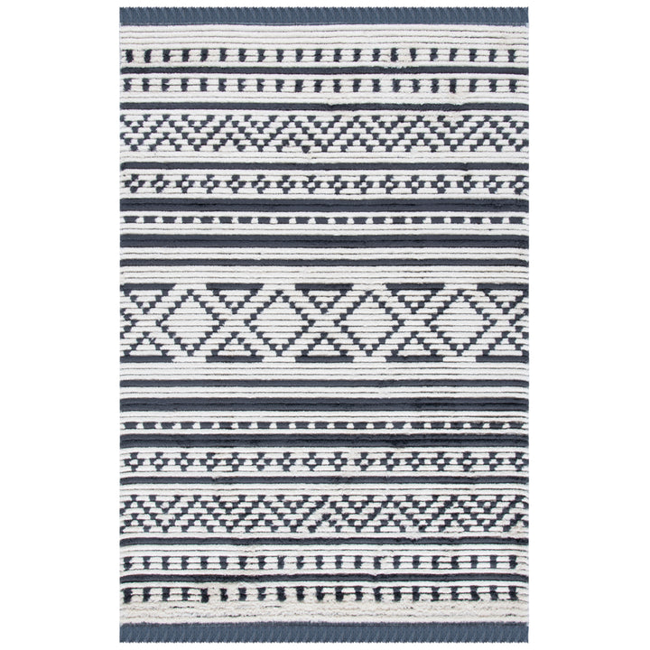 SAFAVIEH Burko Collection BUR226A Ivory / Black Rug Image 9