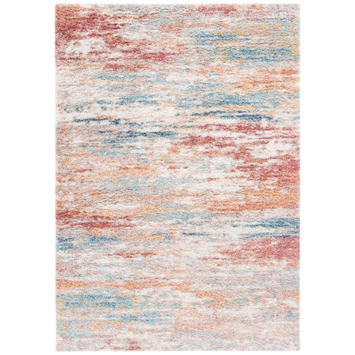 SAFAVIEH Calista Collection CAL112B Beige / Aqua Rug Image 3