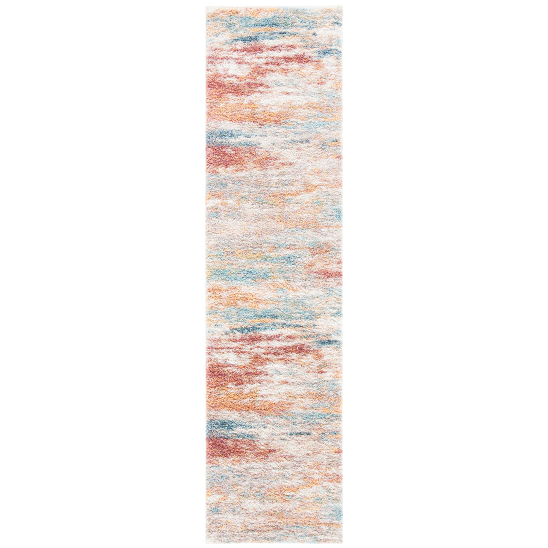 SAFAVIEH Calista Collection CAL112B Beige / Aqua Rug Image 2