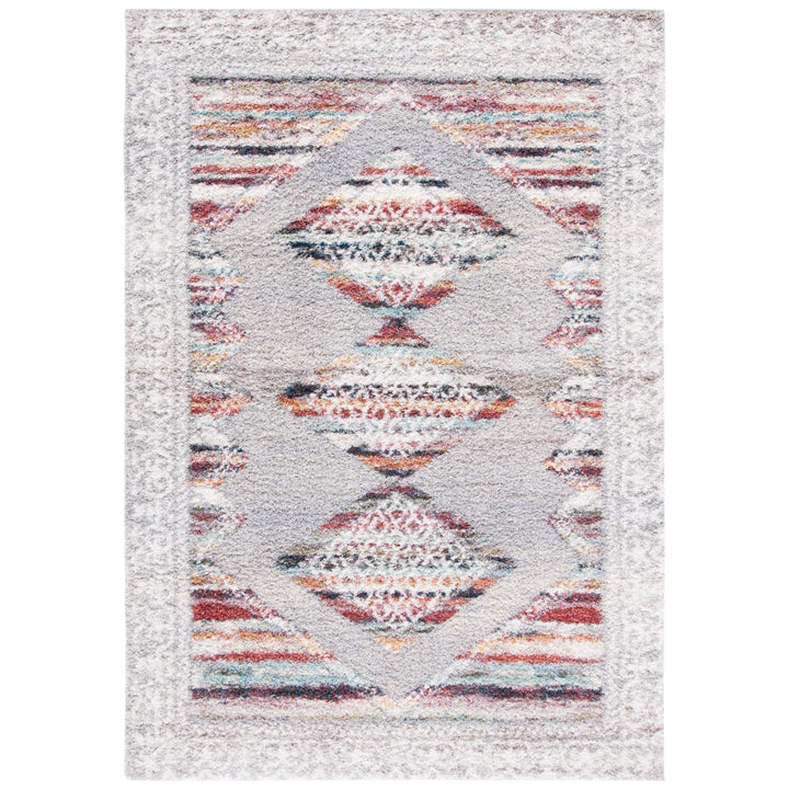 SAFAVIEH Calista Collection CAL136F Grey / Ivory Rug Image 1