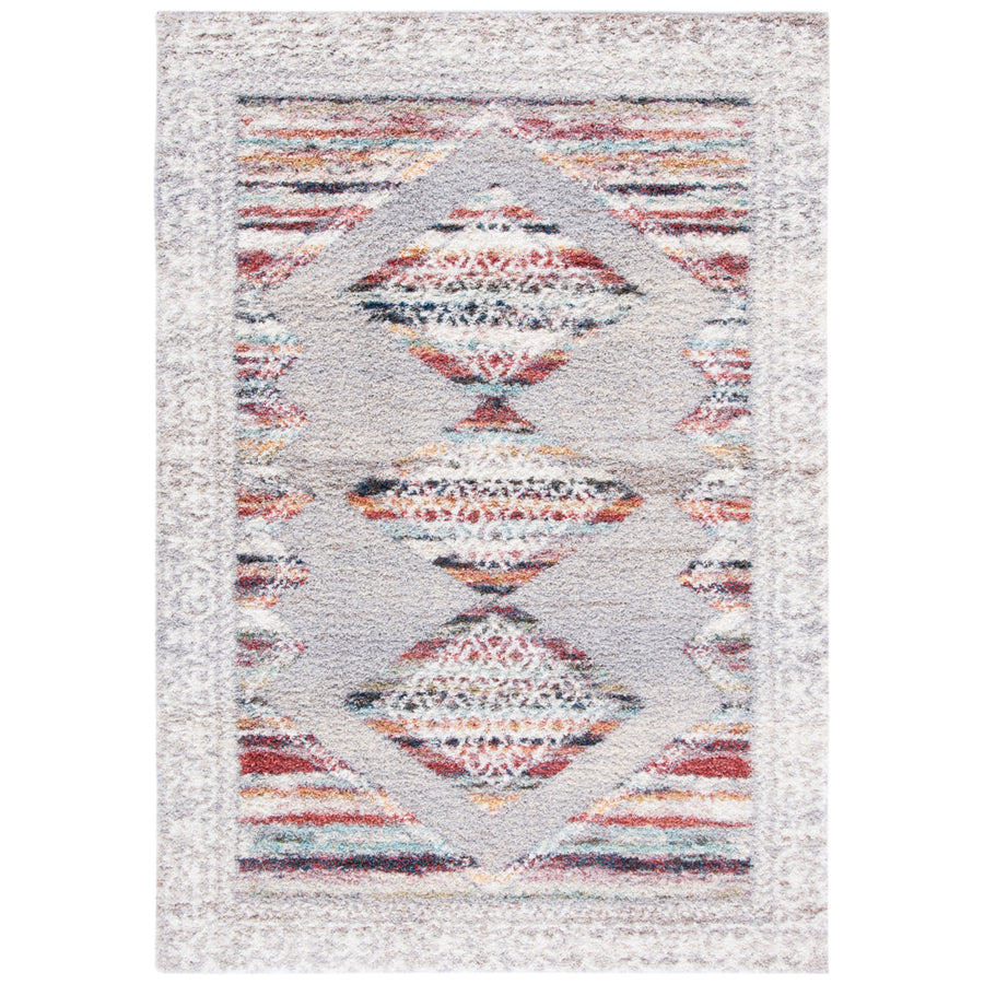 SAFAVIEH Calista Collection CAL136F Grey / Ivory Rug Image 1
