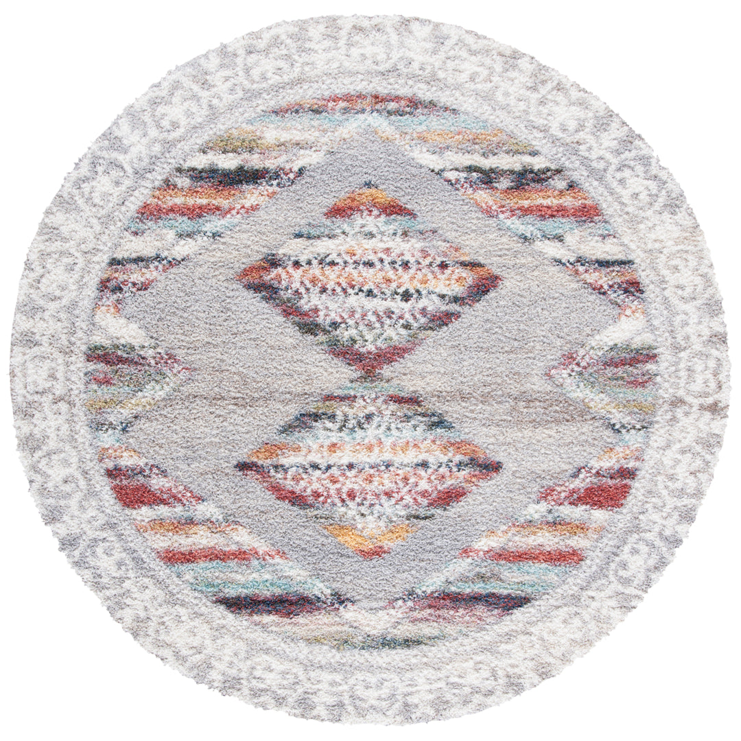 SAFAVIEH Calista Collection CAL136F Grey / Ivory Rug Image 4