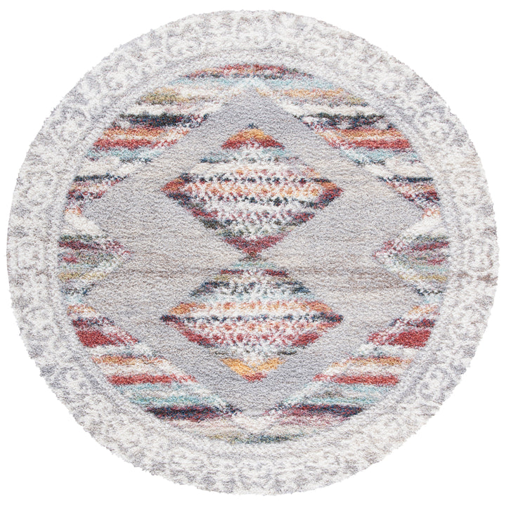 SAFAVIEH Calista Collection CAL136F Grey / Ivory Rug Image 4