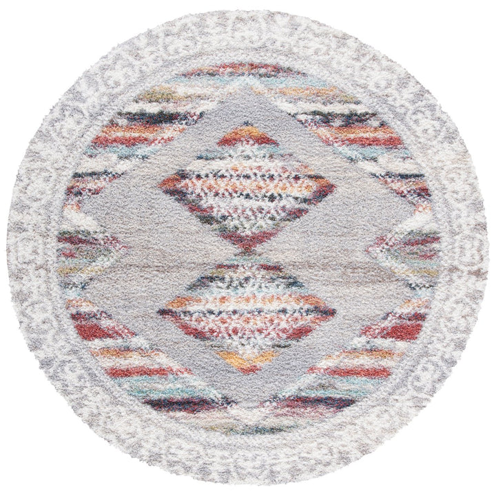 SAFAVIEH Calista Collection CAL136F Grey / Ivory Rug Image 1