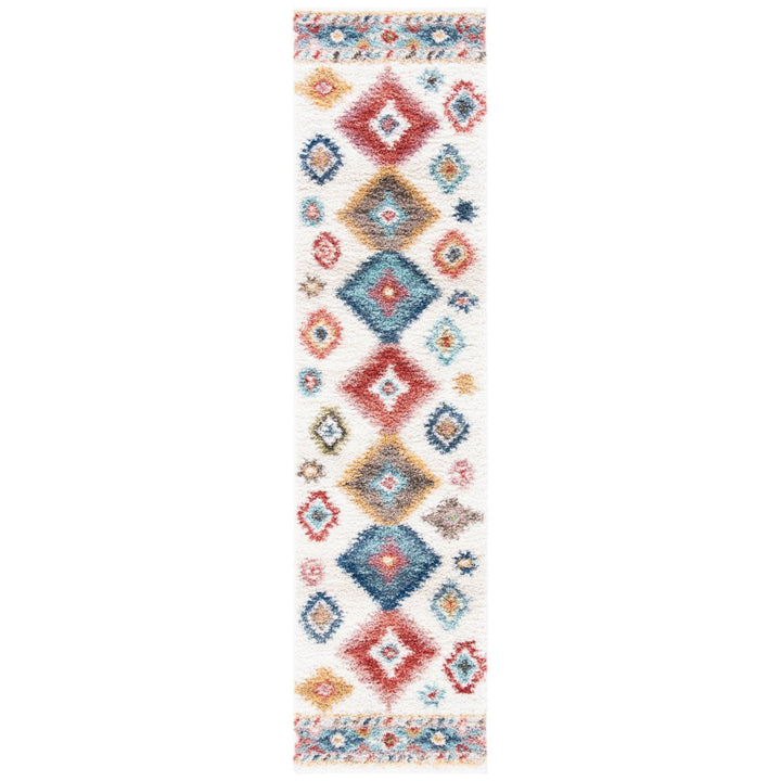 SAFAVIEH Calista Collection CAL142A Ivory / Blue Rug Image 4