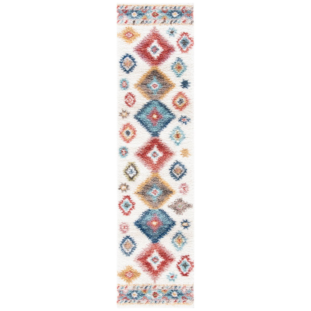 SAFAVIEH Calista Collection CAL142A Ivory / Blue Rug Image 1