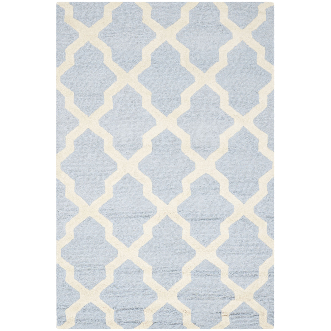 SAFAVIEH Cambridge CAM121A Light Blue / Ivory Rug Image 5