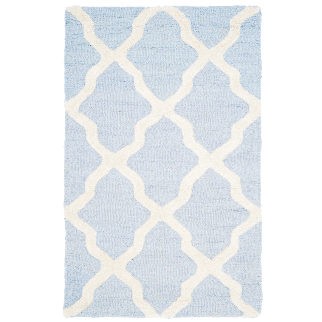 SAFAVIEH Cambridge CAM121A Light Blue / Ivory Rug Image 6