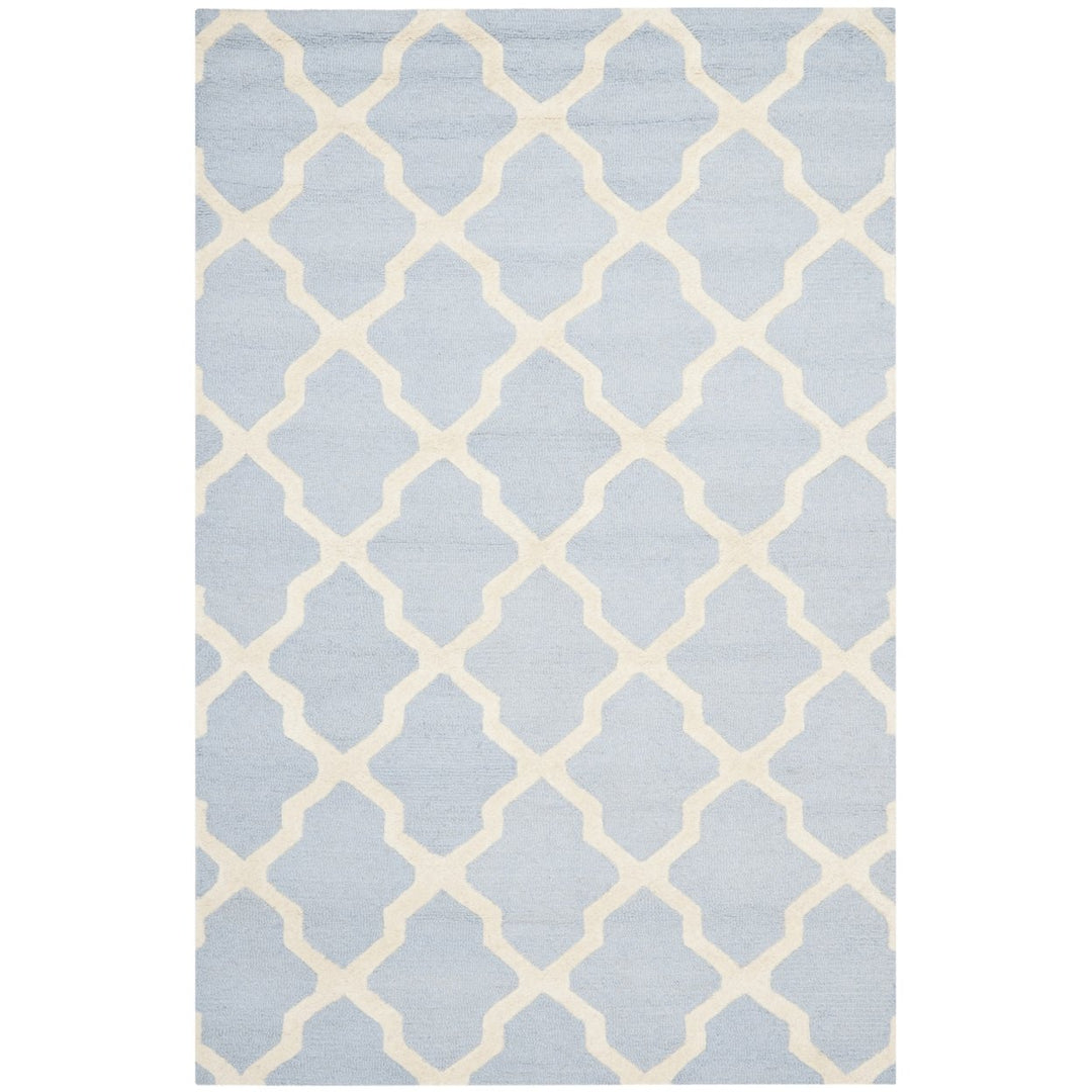 SAFAVIEH Cambridge CAM121A Light Blue / Ivory Rug Image 1