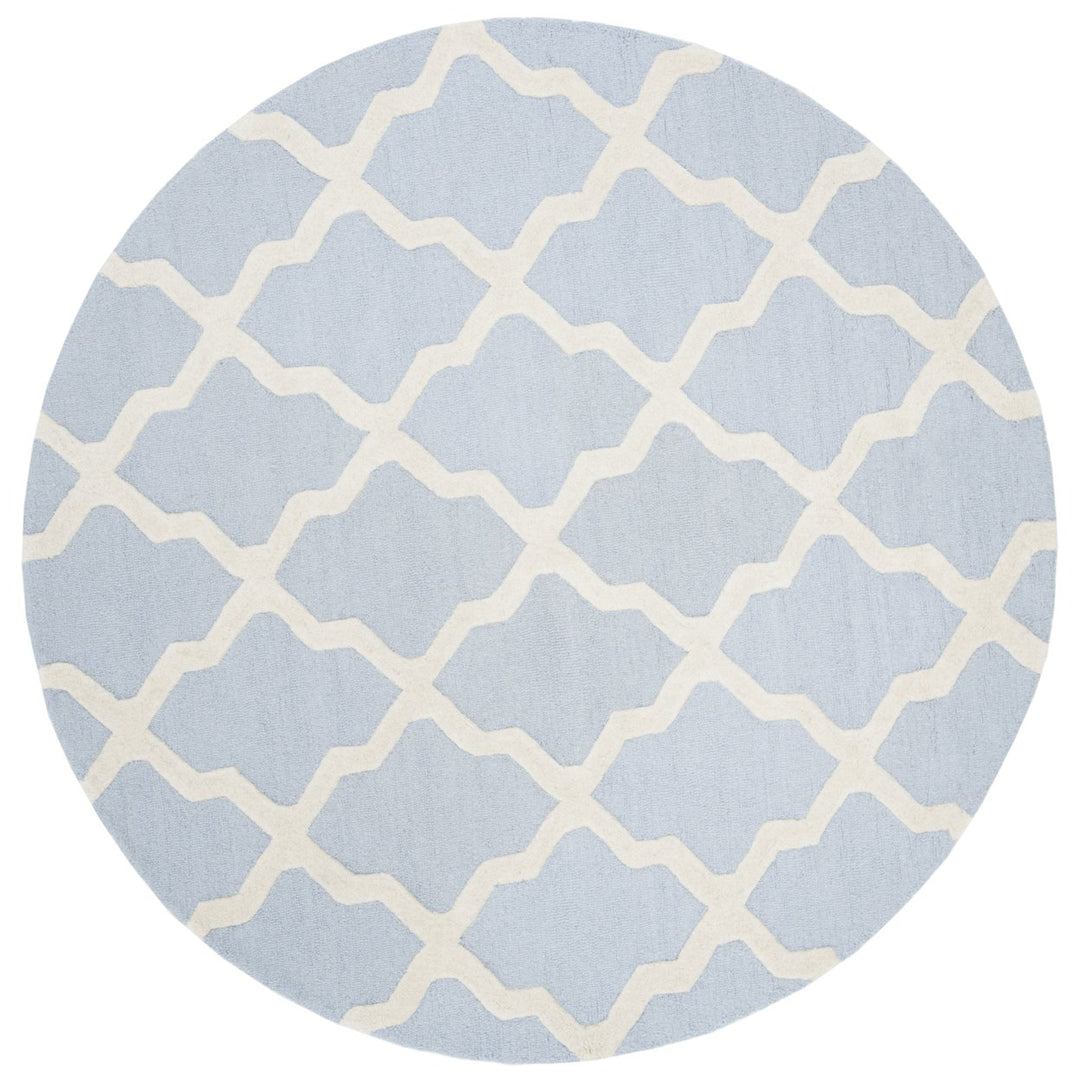 SAFAVIEH Cambridge CAM121A Light Blue / Ivory Rug Image 8