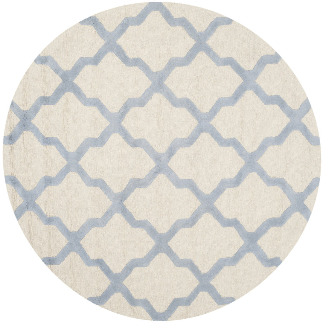 SAFAVIEH Cambridge CAM121F Ivory / Light Blue Rug Image 4