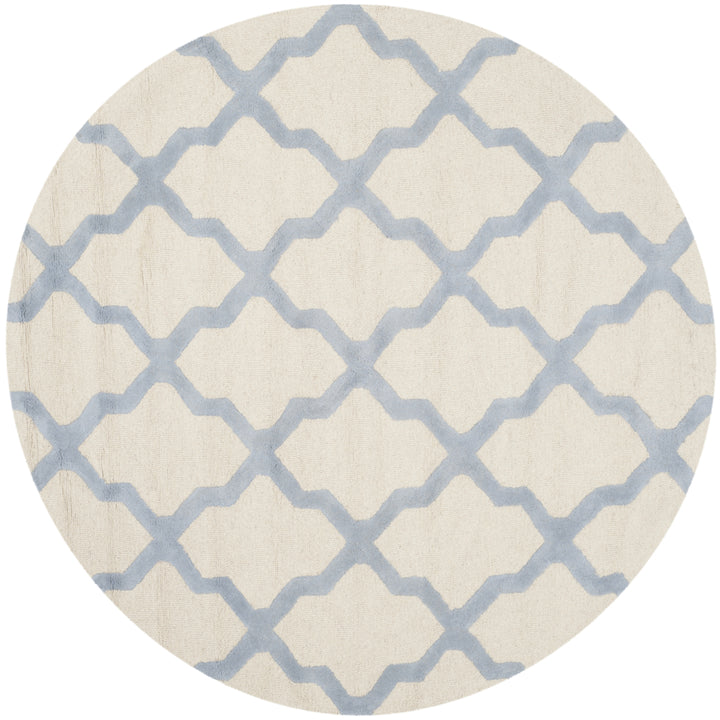 SAFAVIEH Cambridge CAM121F Ivory / Light Blue Rug Image 4