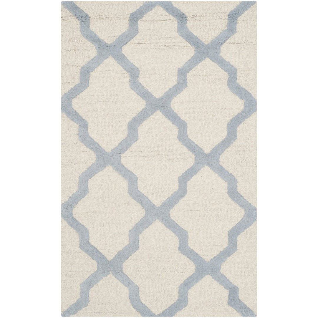 SAFAVIEH Cambridge CAM121F Ivory / Light Blue Rug Image 1