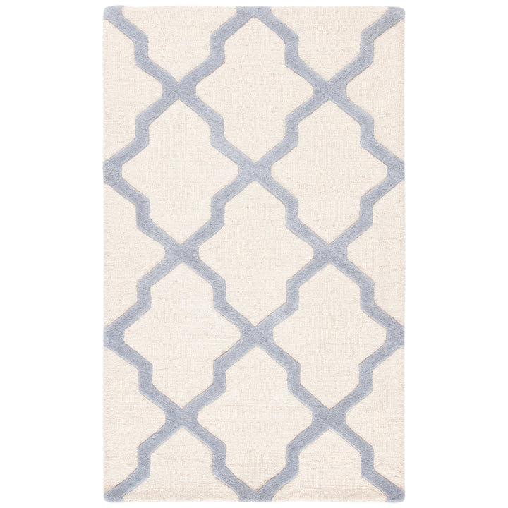 SAFAVIEH Cambridge CAM121F Ivory / Light Blue Rug Image 10