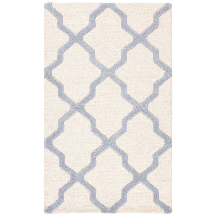 SAFAVIEH Cambridge CAM121F Ivory / Light Blue Rug Image 1