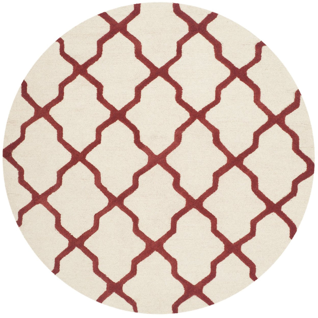 SAFAVIEH Cambridge CAM121I Handmade Ivory / Rust Rug Image 1