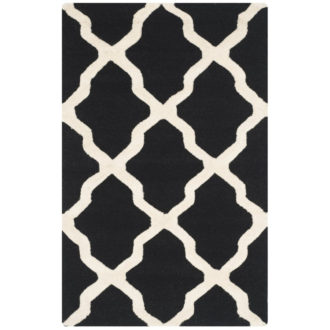 SAFAVIEH Cambridge CAM121E Handmade Black / Ivory Rug Image 5